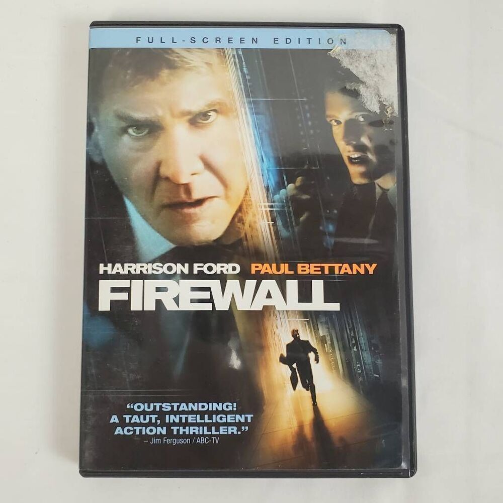 Firewall DVD Harrison Ford Paul Bettany Full Screen Action Thriller